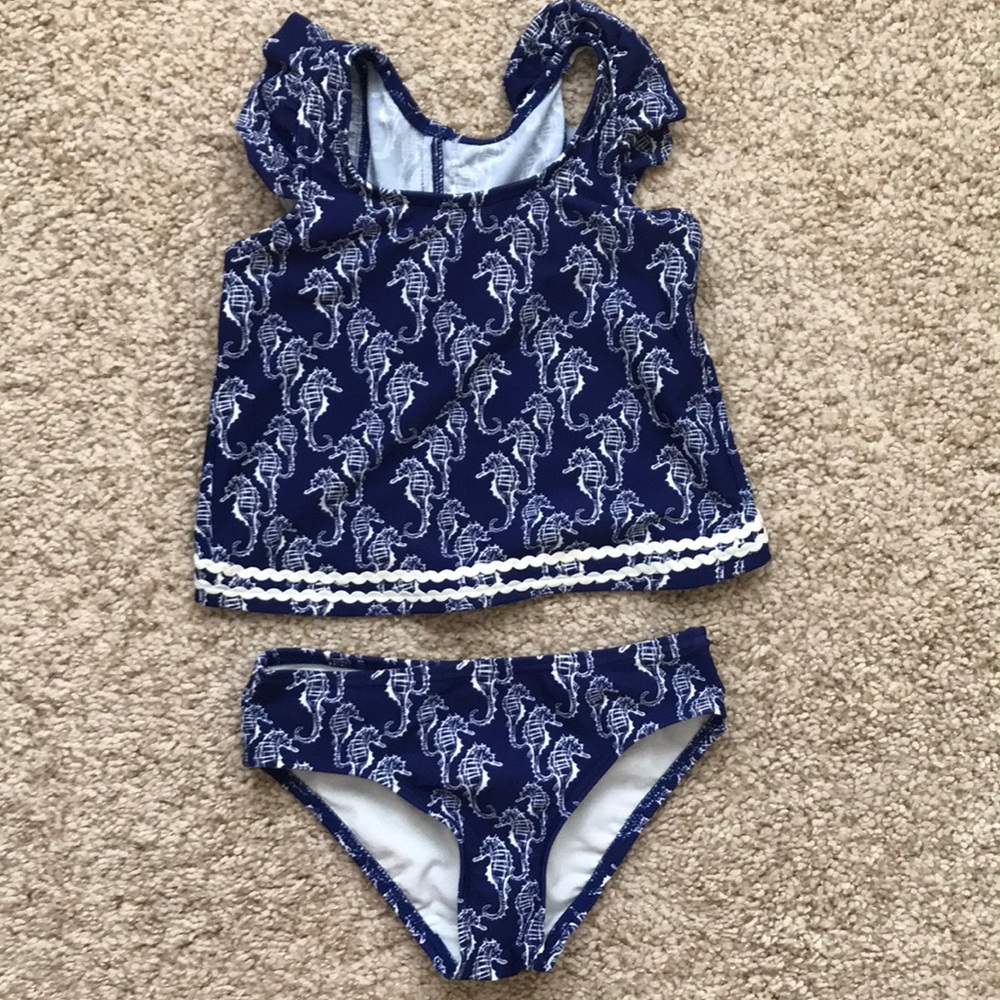 Girls size 6 2 piece swim suit